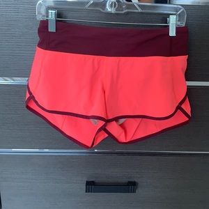 Lululemon, two colored pink, size 4